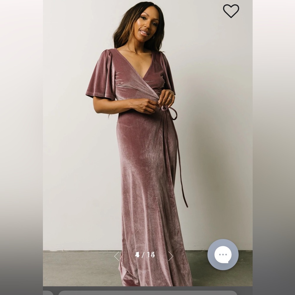 Violet Velvet Dress